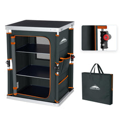 Eagle Peak folding table top view offers a spacious outdoor workspace.