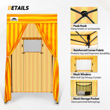 Eagle Peak portable carry bag keeps the canopy compact for travel