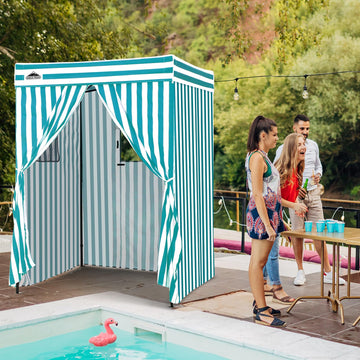 Eagle Peak privacy changing room folded for portable dressing room anywhere.