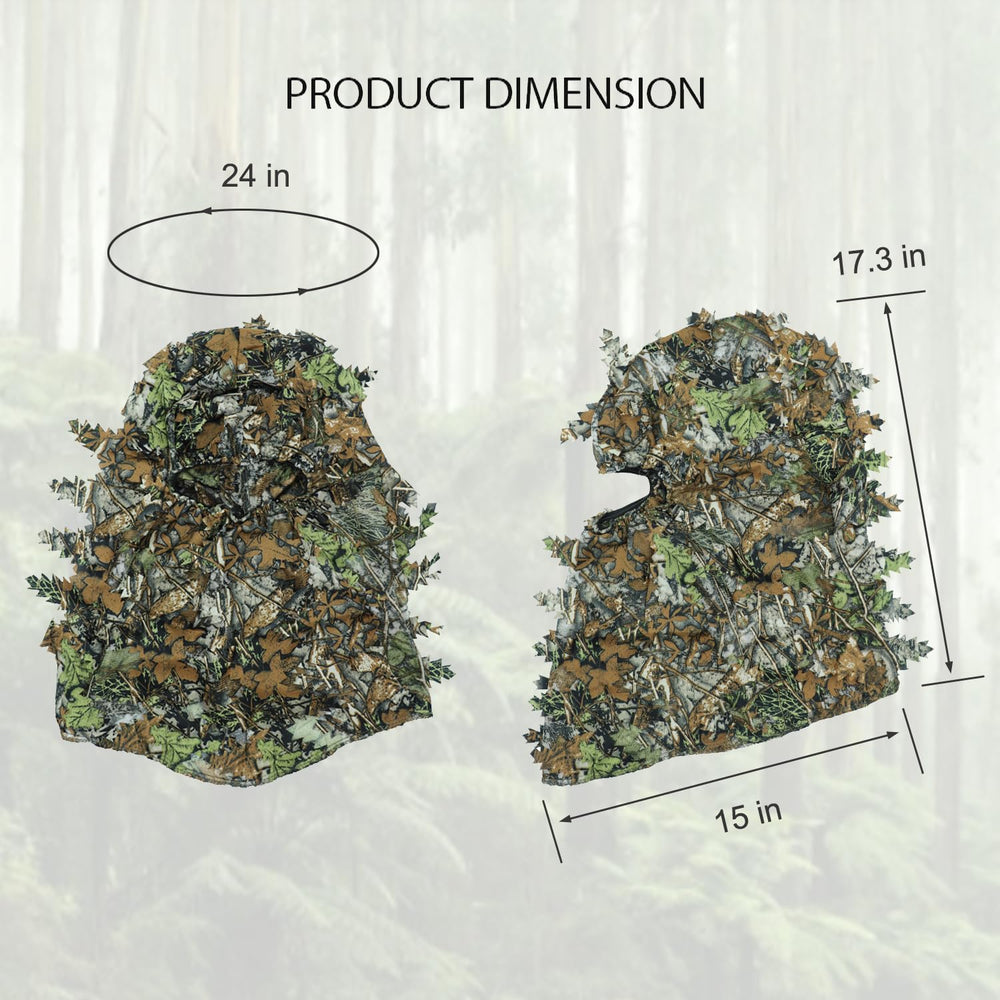 EAmber Ghillie suit zipper-front enables quick wear and removal in the field