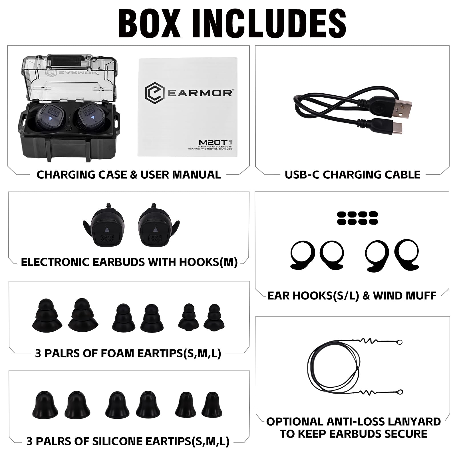 EARMOR M20T PRO ambient mode enhances situational awareness with amplified surroundings