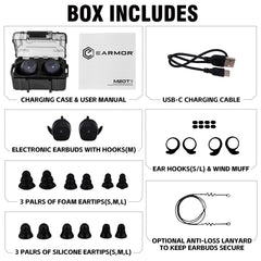 EARMOR M20T PRO ambient mode enhances situational awareness with amplified surroundings