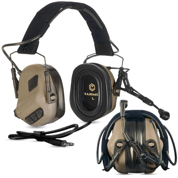 EARMOR M32 Plus headset on helmet setup for integrated protection and clear comms.