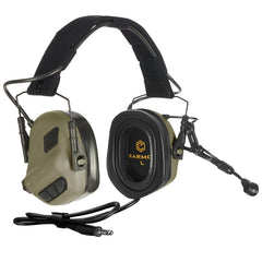 EARMOR M32 Plus headset on helmet delivers clear communication during drills.