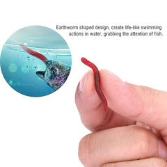 Earthworm Bait exposed-hook design enables quick hook penetration.