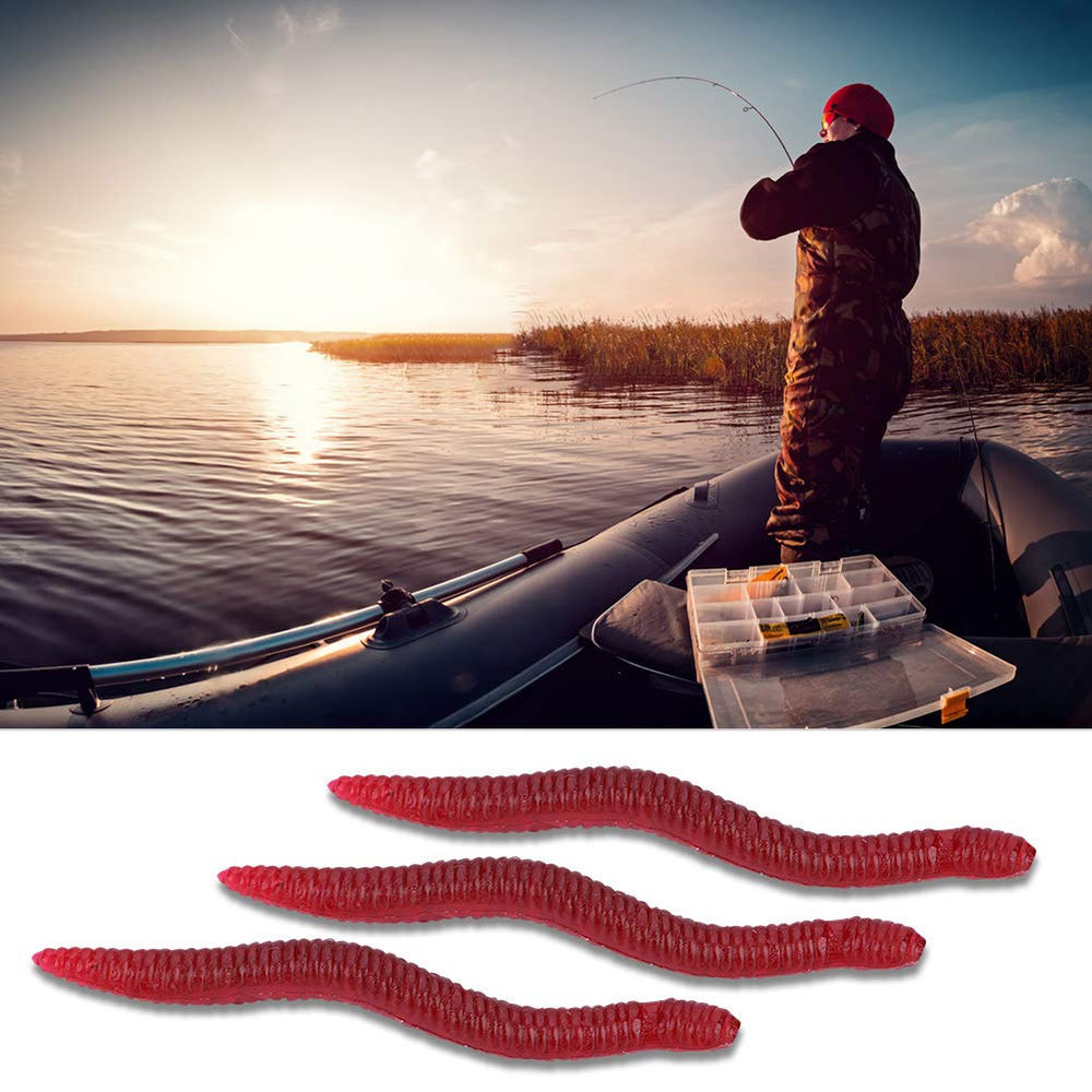 Earthworm Bait demonstrates lifelike swimming action to attract fish.