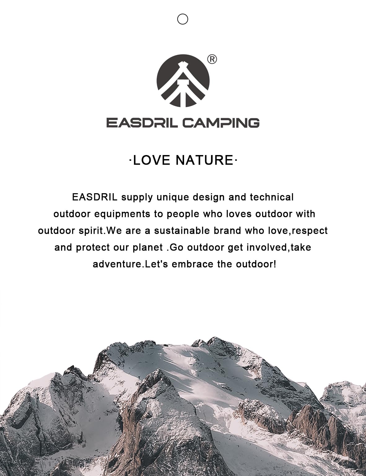 EASDRIL carry bag with two buckles ready for hanging