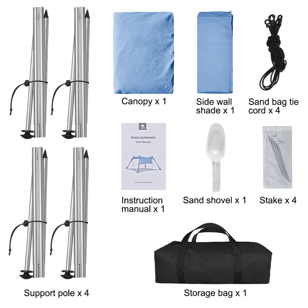easierhike beach canopy lightweight carry makes beach trips easier