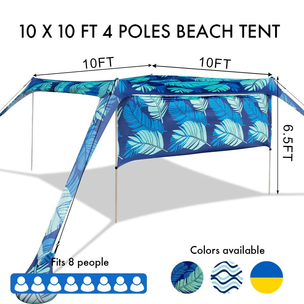 Easierhike Beach tent storage strap anchors towels and gear for easy organization.