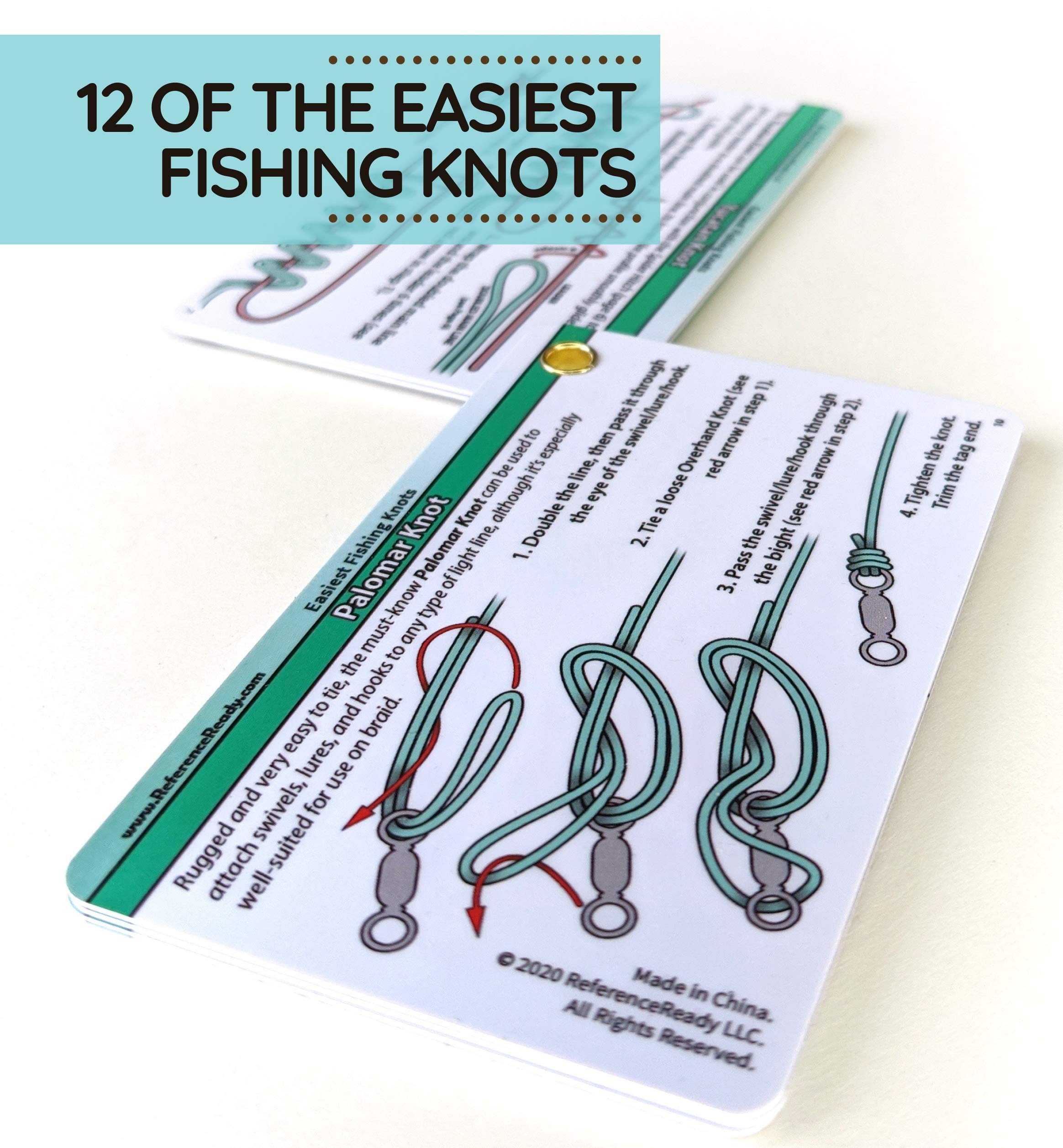 Color-coded step-by-step diagram for Knot 2 on the guide