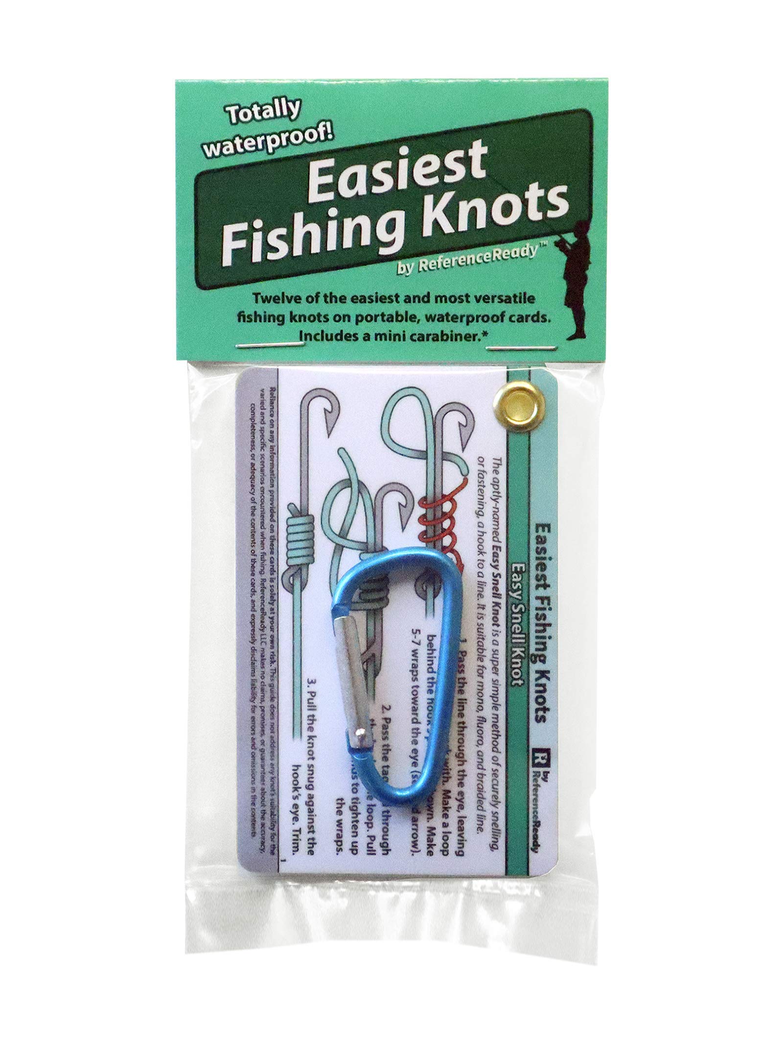 Gift-ready fishing knot guide card for scouts and beginners