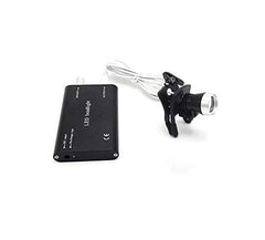 EAST 3W LED headlight clipped to black frame for precise loupe illumination