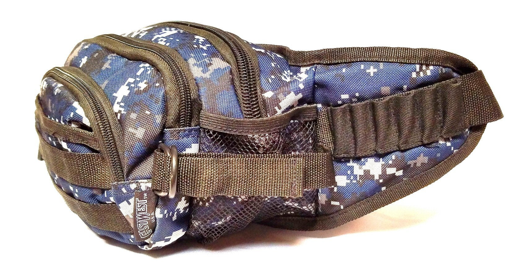 East West U.S.A FC102 close-up of zippered pockets for secure storage