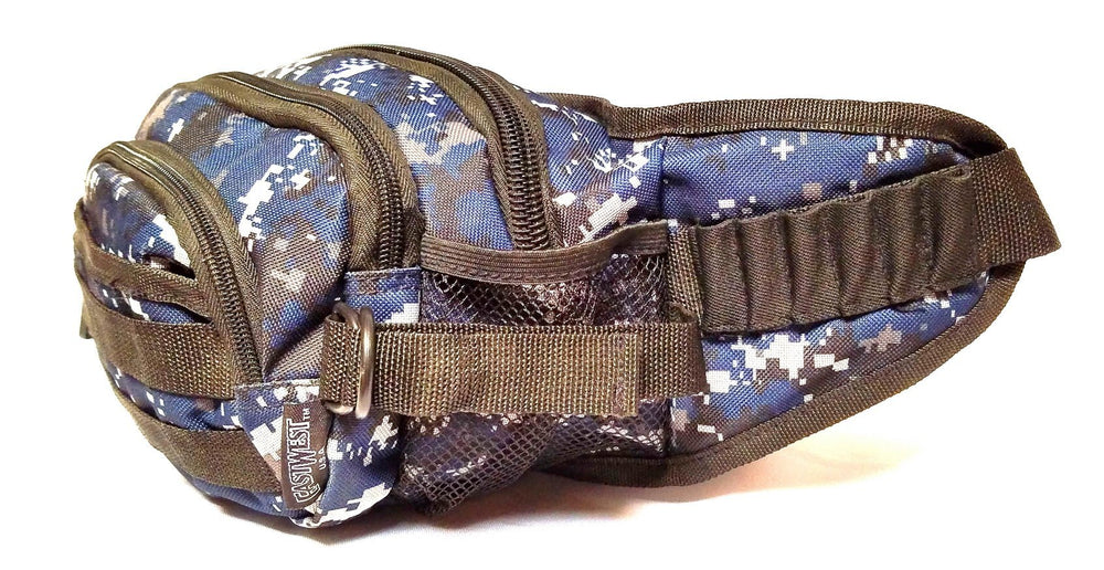 East West U.S.A FC102 close-up of zippered pockets for secure storage