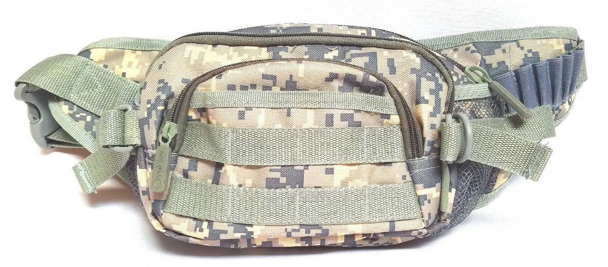 East West U.S.A FC102 front view in digital camo showing rugged outdoor design