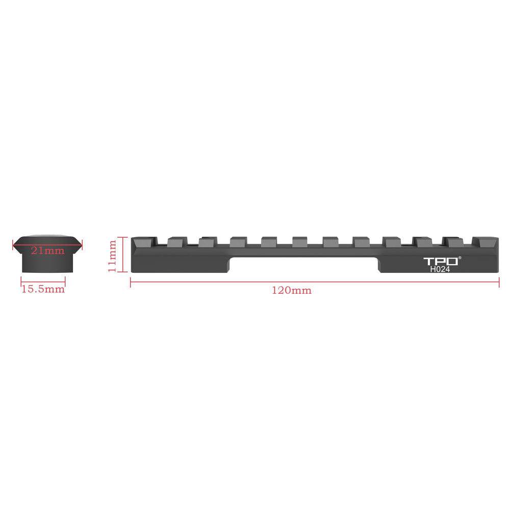 Eastern Tactical Henry H024 uses a 21mm Weaver rail for broad compatibility.