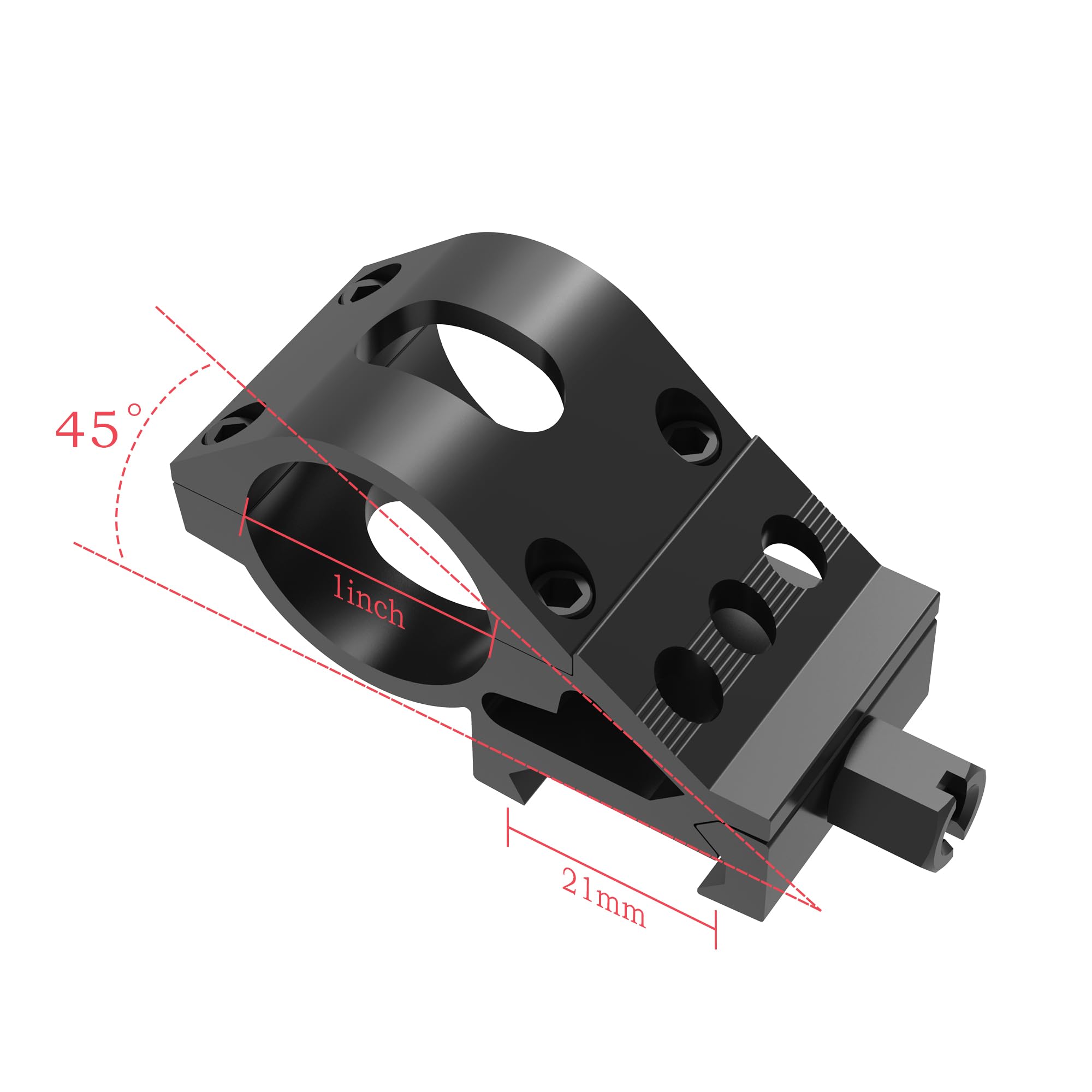 Eastern Tactical mount with hardware pack enables simple setup.