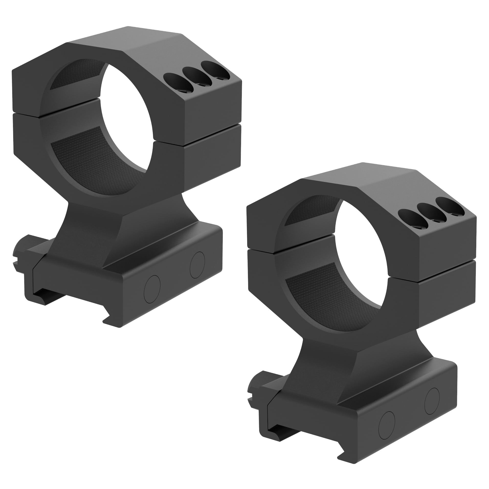 Eastern Tactical Supply 34mm rings feature 4-bolt design for stability.