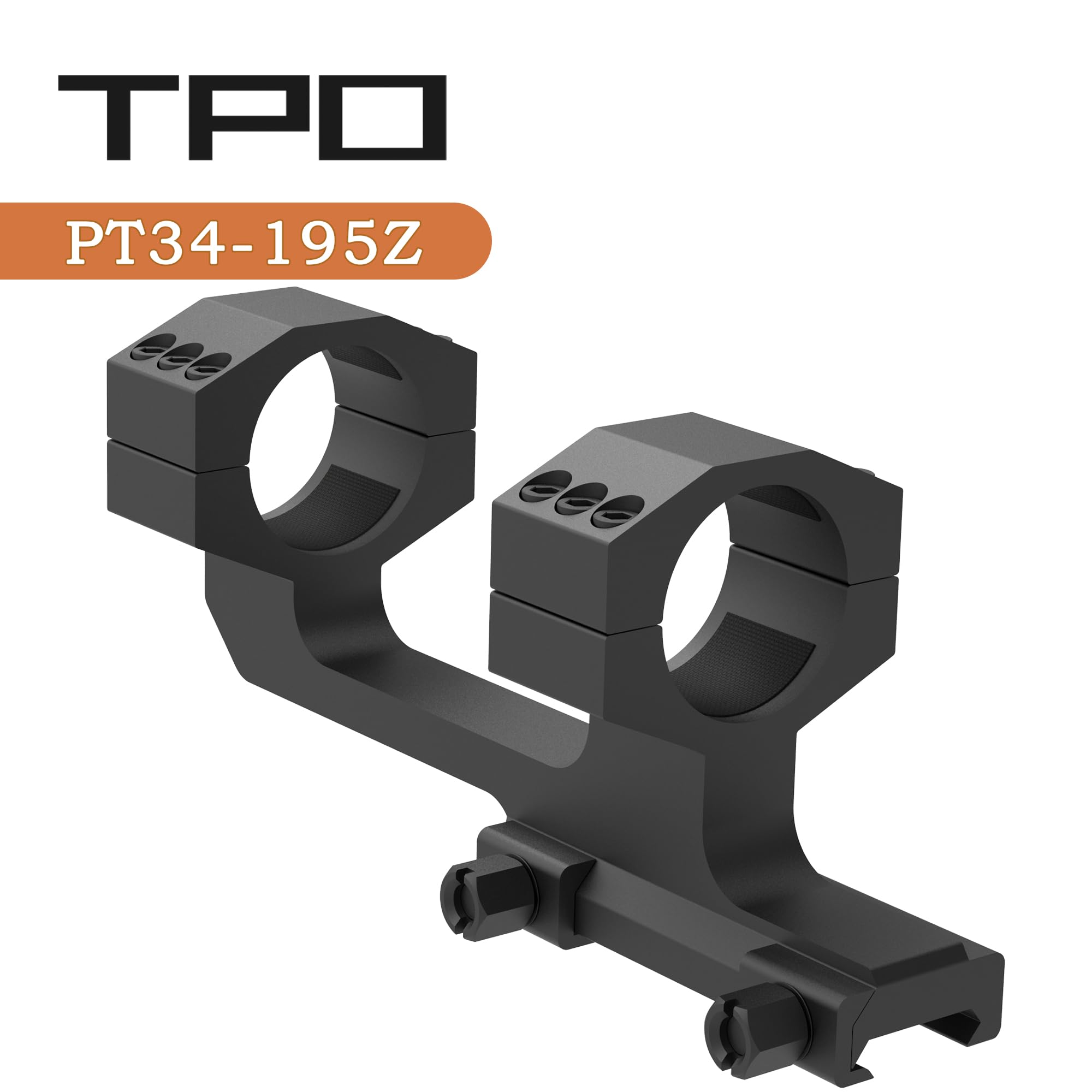 Eastern Tactical Supply 34mm scope rings assembly ensuring precise alignment and quick setup.