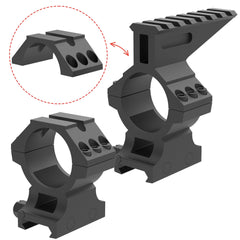 Eastern Tactical Supply 34mm scope rings side profile with bolts showing secure clamping
