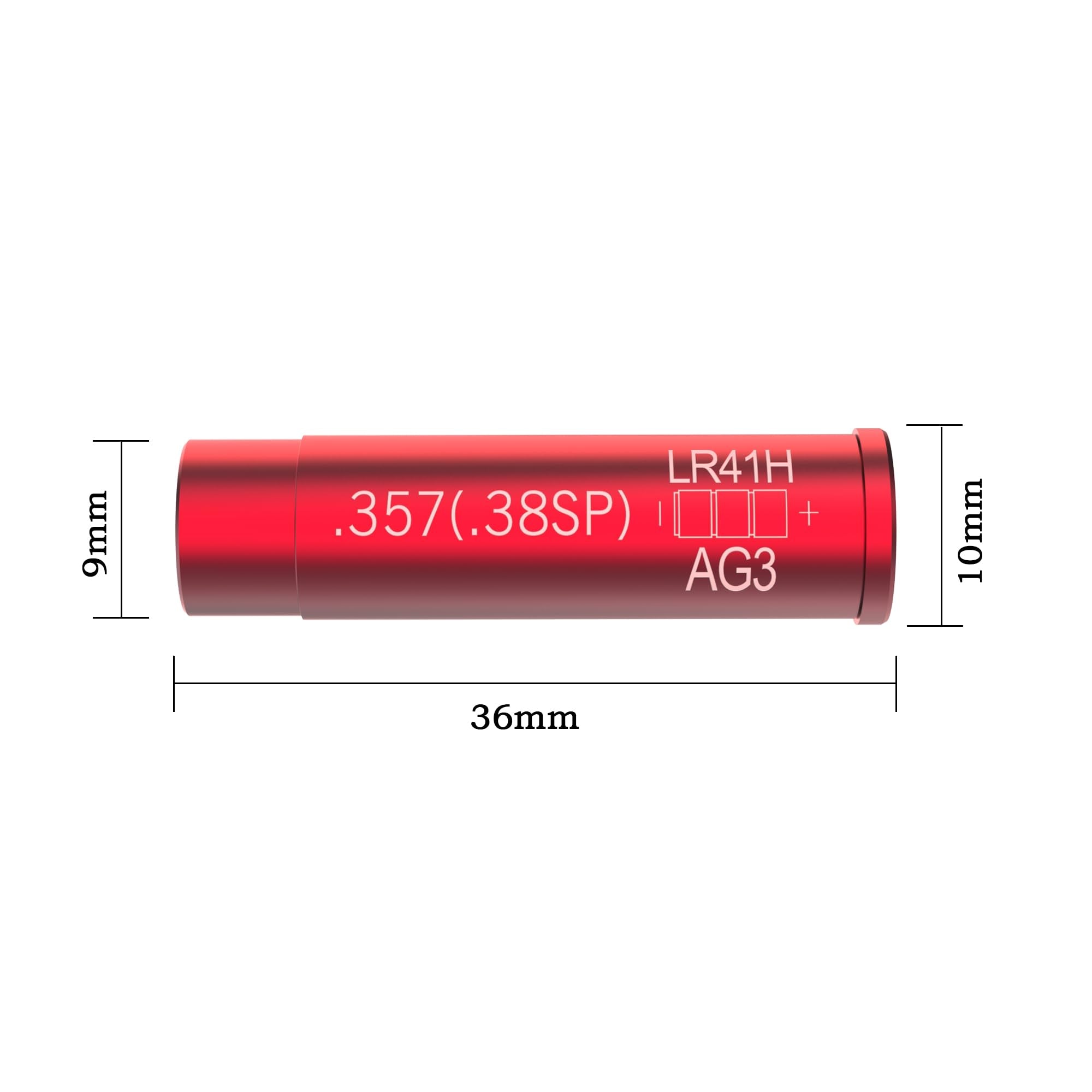 Eastern Tactical Supply 357 bore sight battery kit included for immediate use.