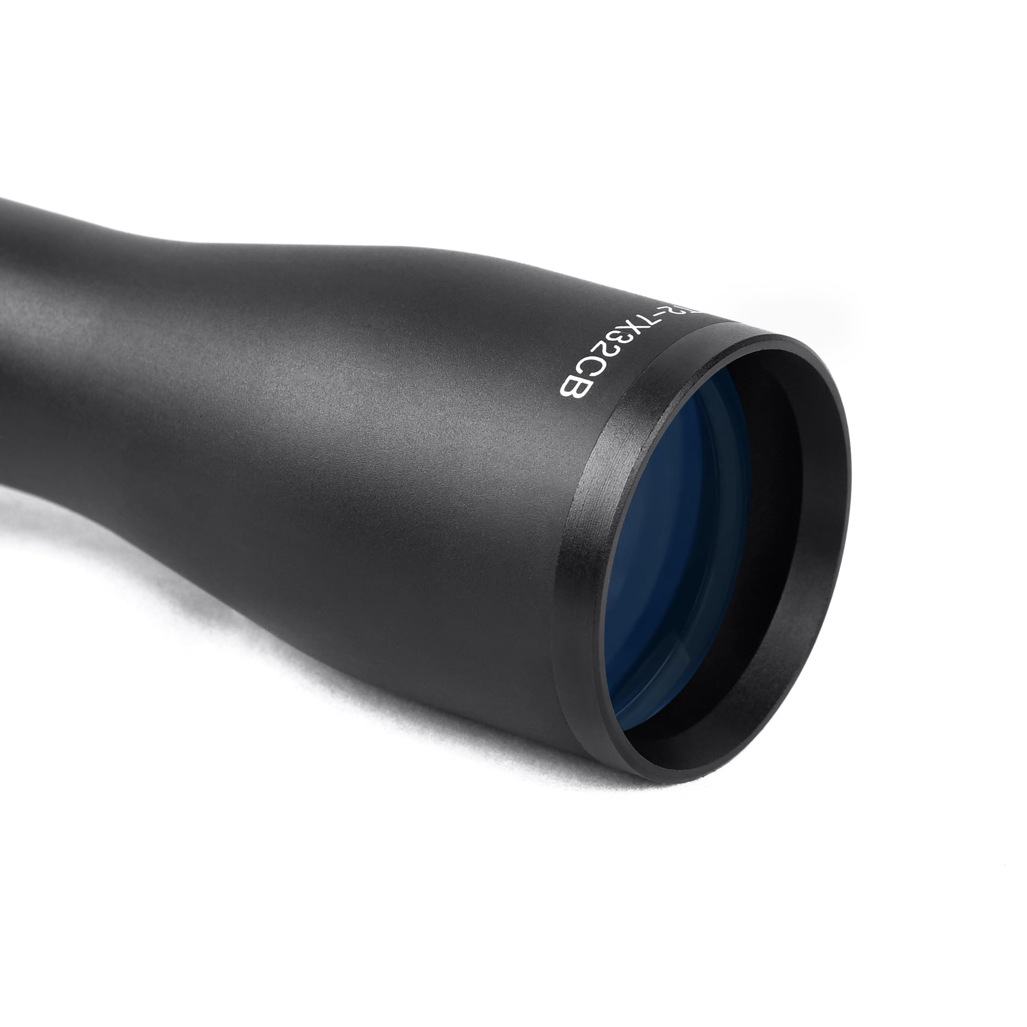 Eastern Tactical Supply crossbow scope 2-7x32 blue illuminated reticle for low-light aiming.