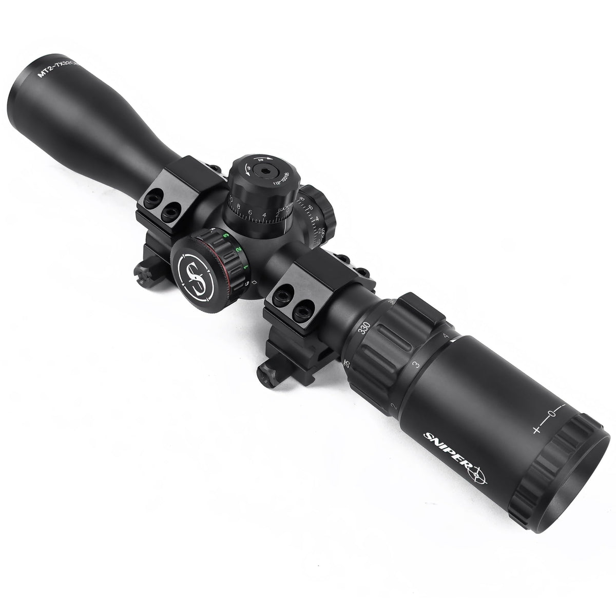 Eastern Tactical Supply crossbow scope 2-7x32 side view for rugged hunting readiness.
