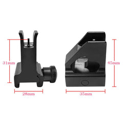 Eastern Tactical Supply dual-aperture sight for precise windage and elevation adjustments
