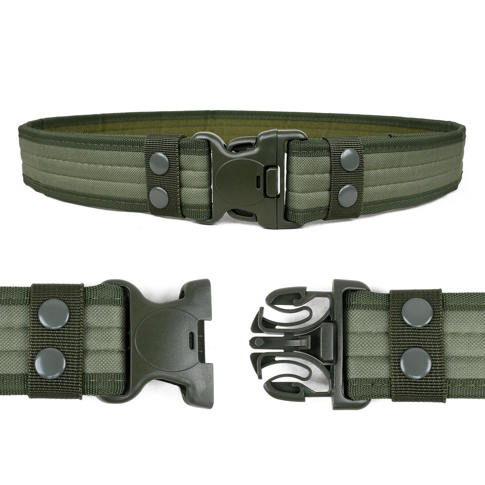 Eastern Tactical Supply duty belt 2in green side view showing rugged nylon construction