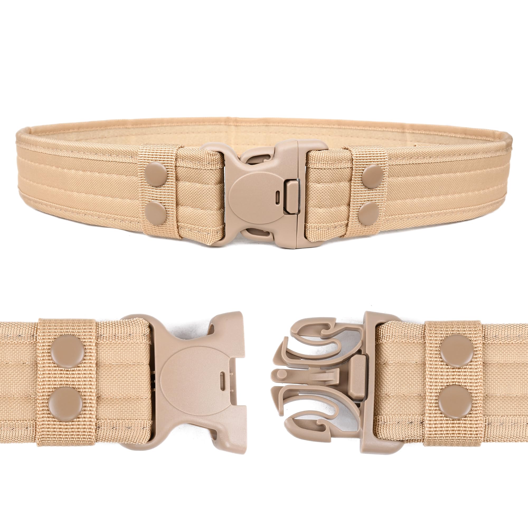 Eastern Tactical Supply duty belt attachments ready for flashlights and pouches