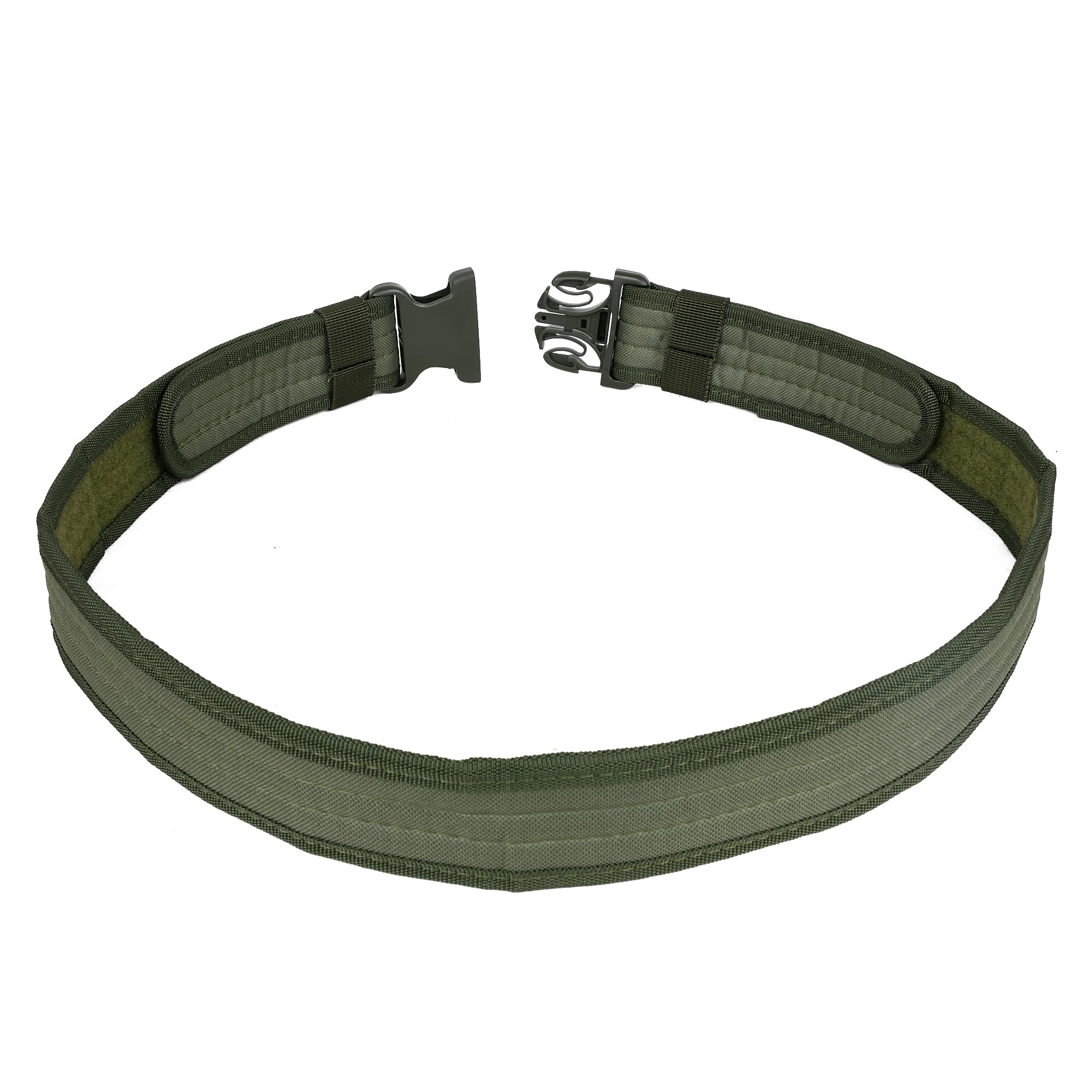 Eastern Tactical Supply duty belt buckle closeup highlights durability and secure attachment points