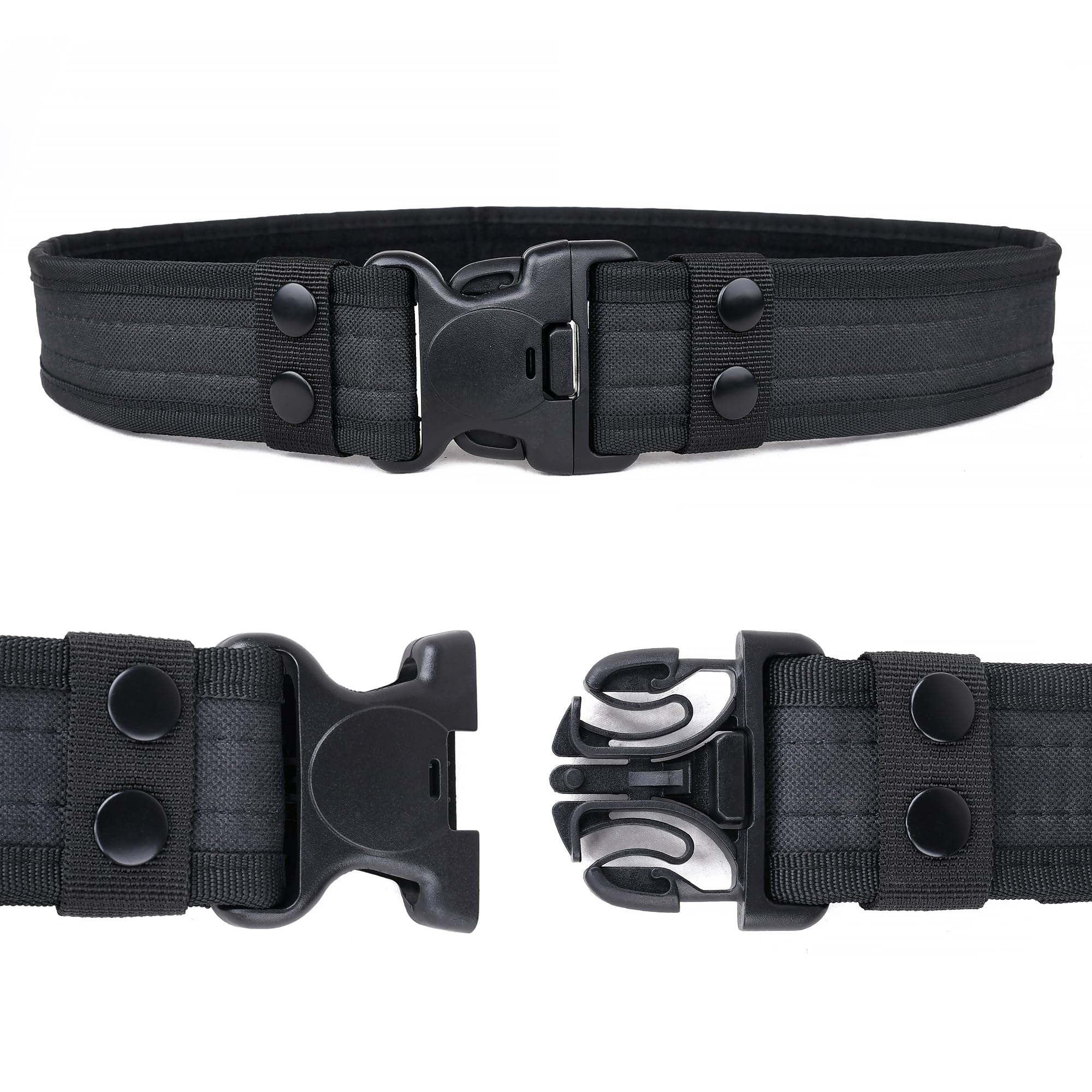 Eastern Tactical Supply quick-release buckle demonstrated with modular attachments
