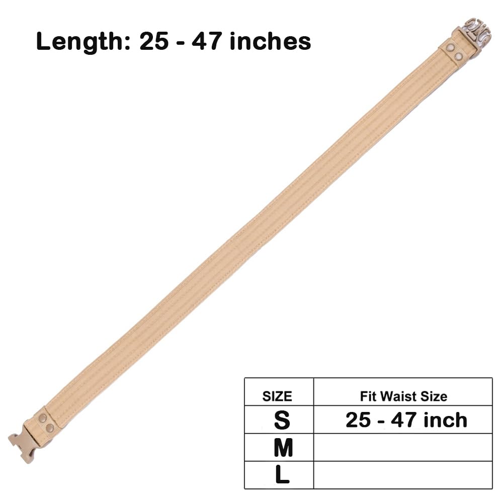 Eastern Tactical Supply duty belt size compatibility for waist 25 to 47 inches