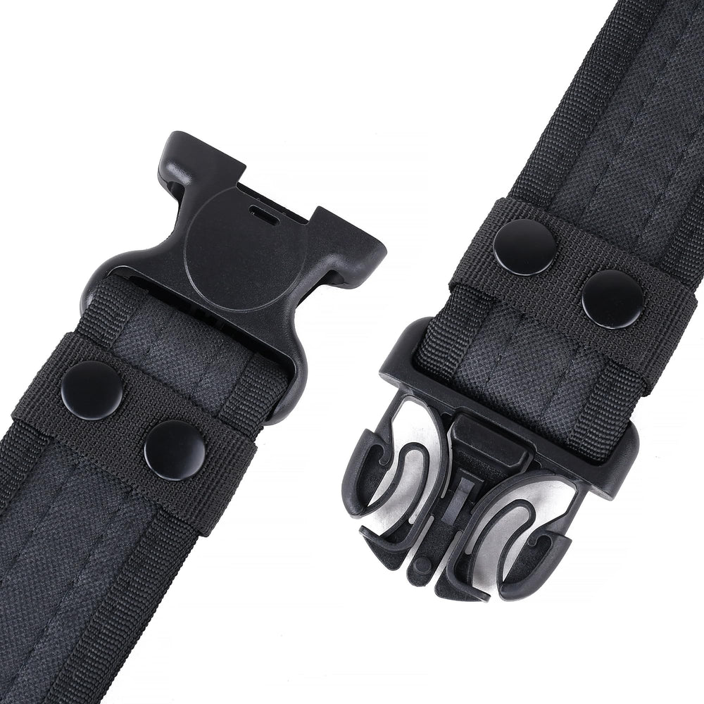 Eastern Tactical Supply belt size M on model to illustrate adjustability