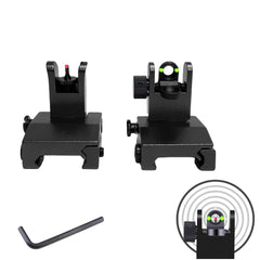 Eastern Tactical Supply flip-up iron sight front with green dot for quick targeting