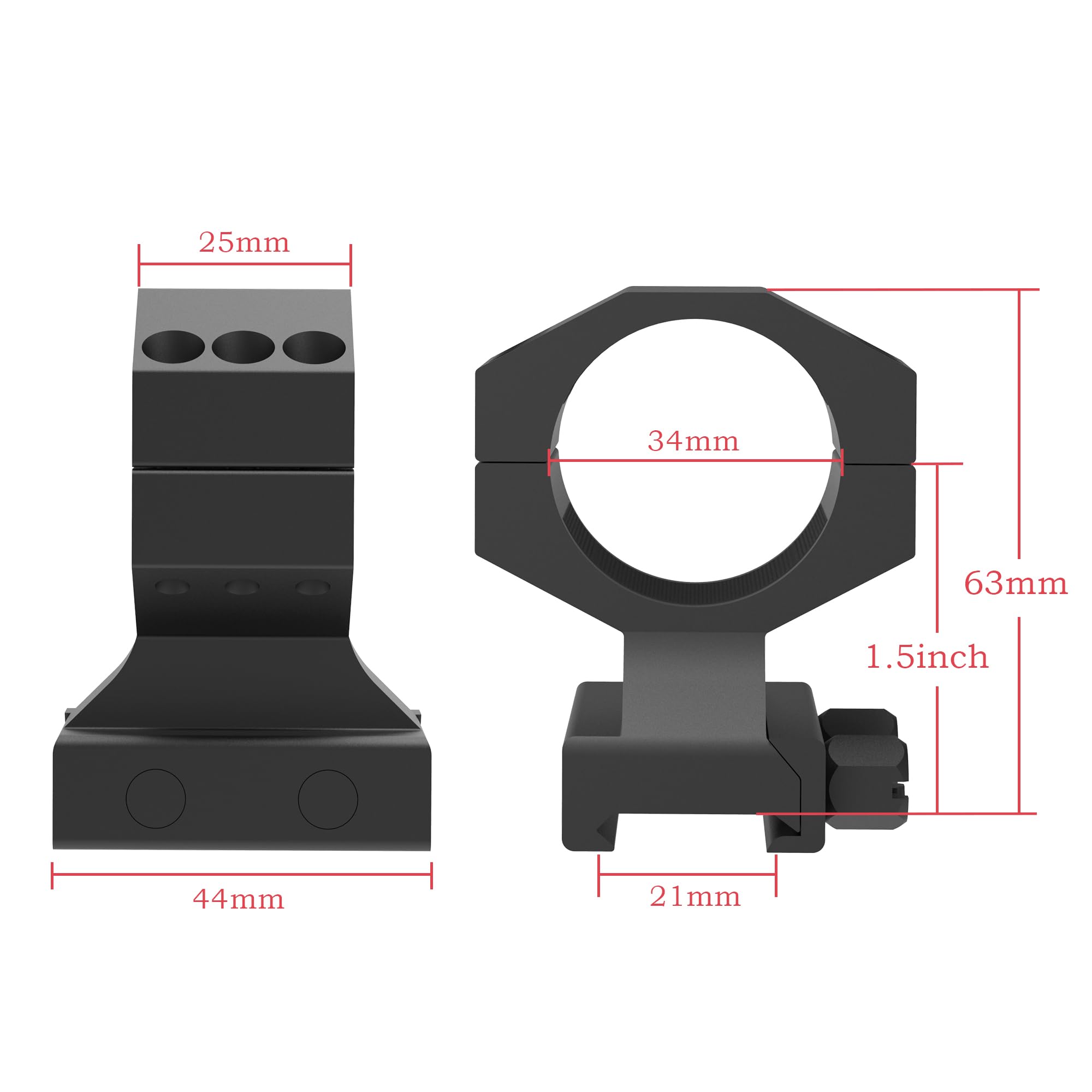 Eastern Tactical Supply built-in cushioning prevents scope slippage for quick target acquisition.