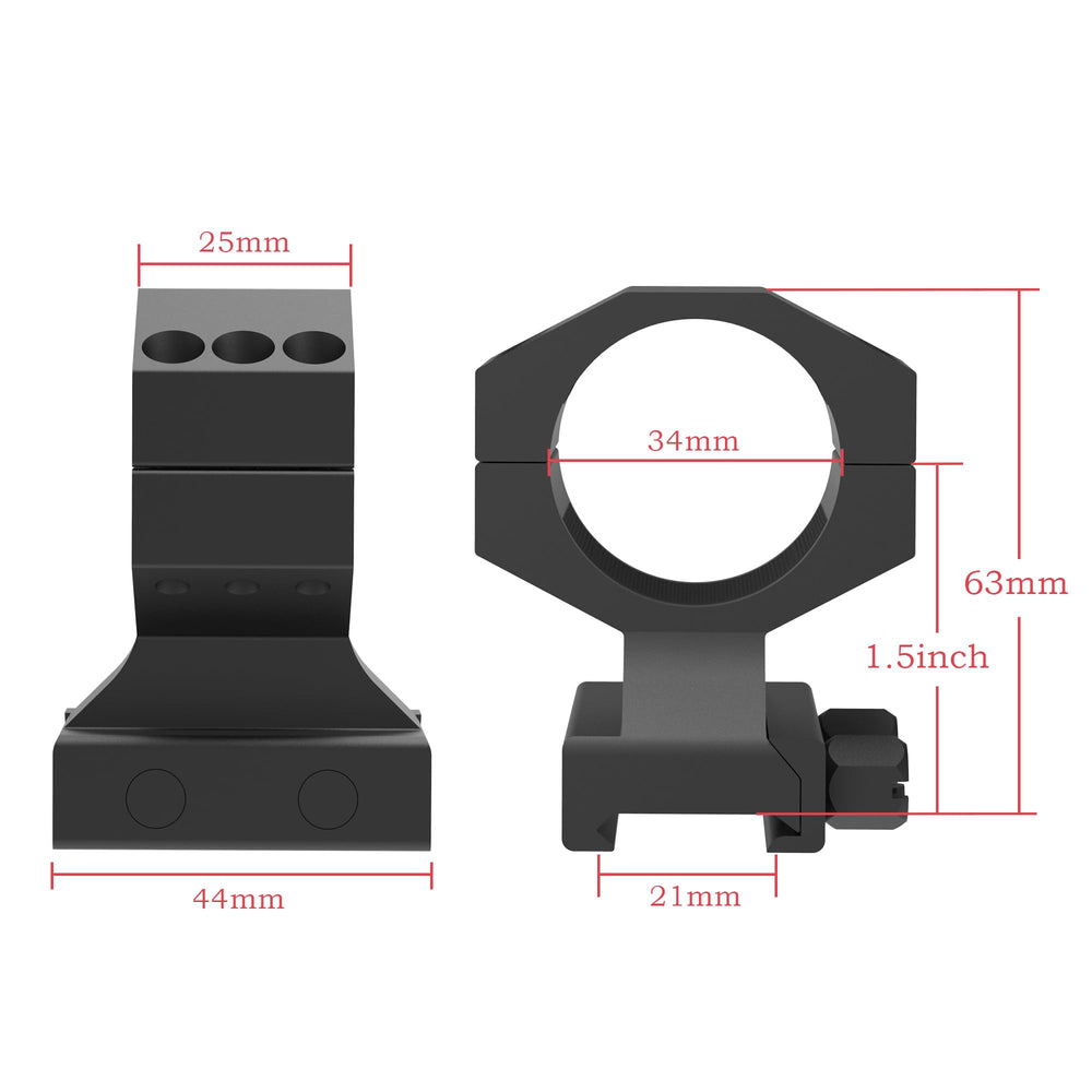 Eastern Tactical Supply built-in cushioning prevents scope slippage for quick target acquisition.