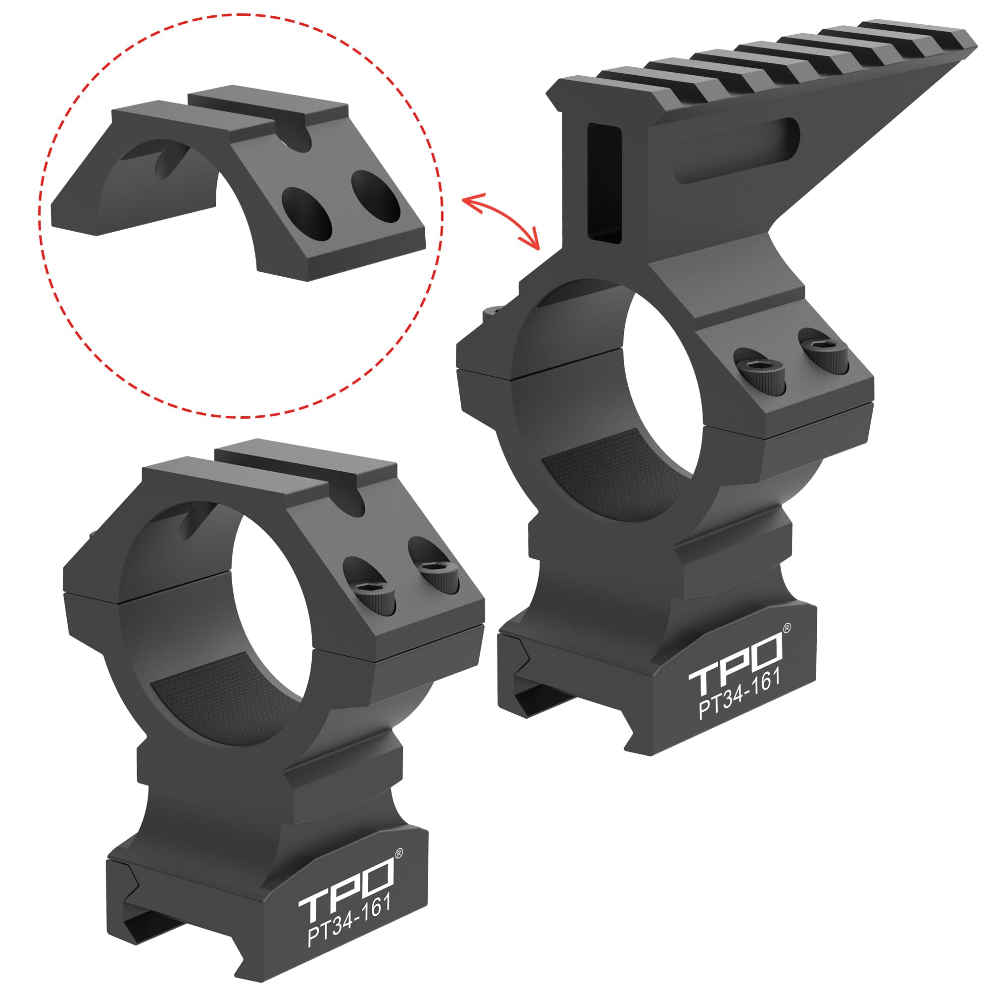 Eastern Tactical Supply four-bolt design for rugged recoil resistance.