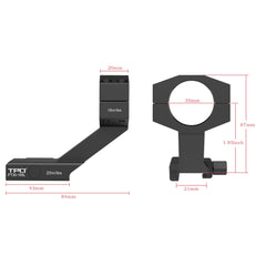 Eastern Tactical Supply PT30-195L includes rings and Allen key for secure installation.