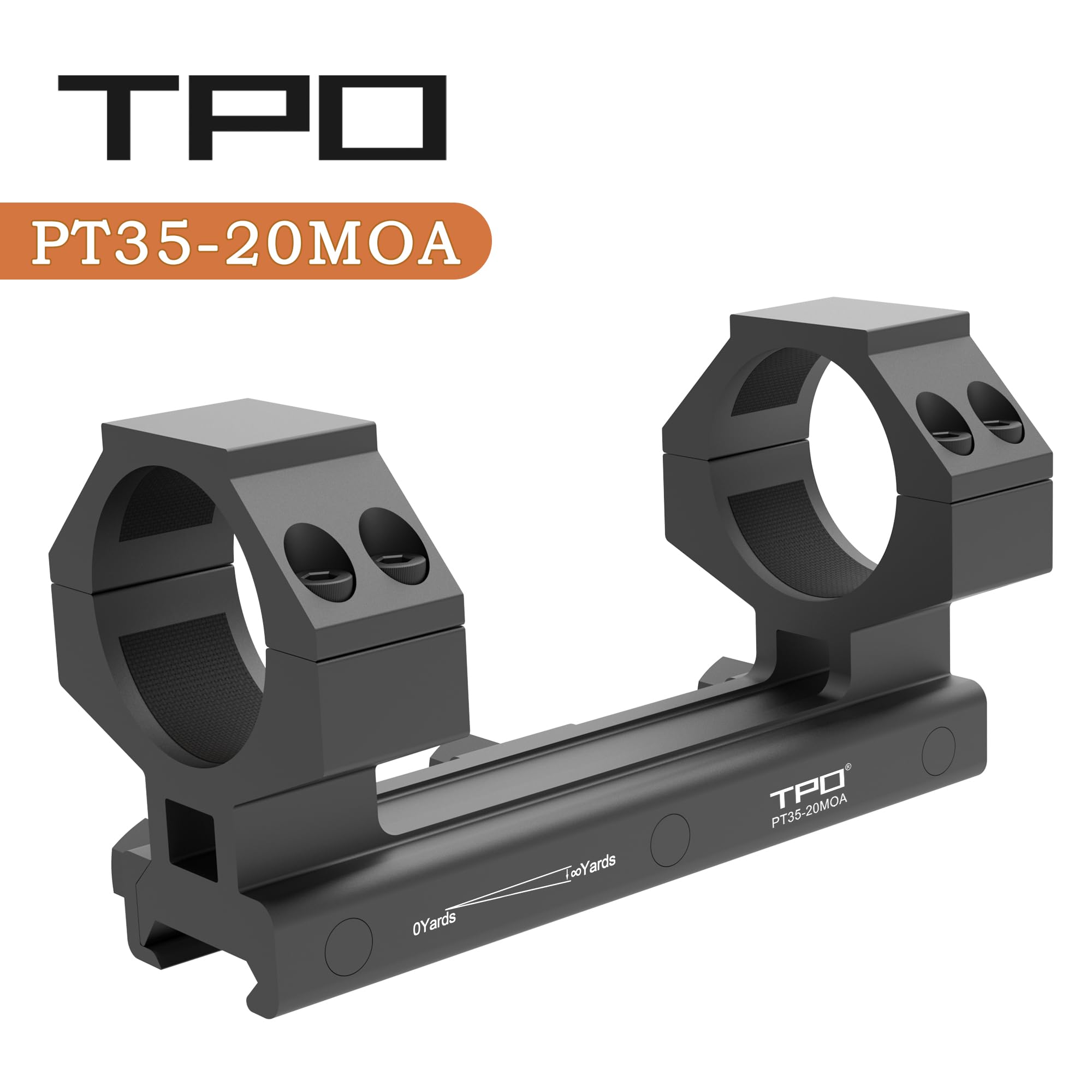 Eastern Tactical Supply PT35-138-20MOA mount top-down view shows cantilever design