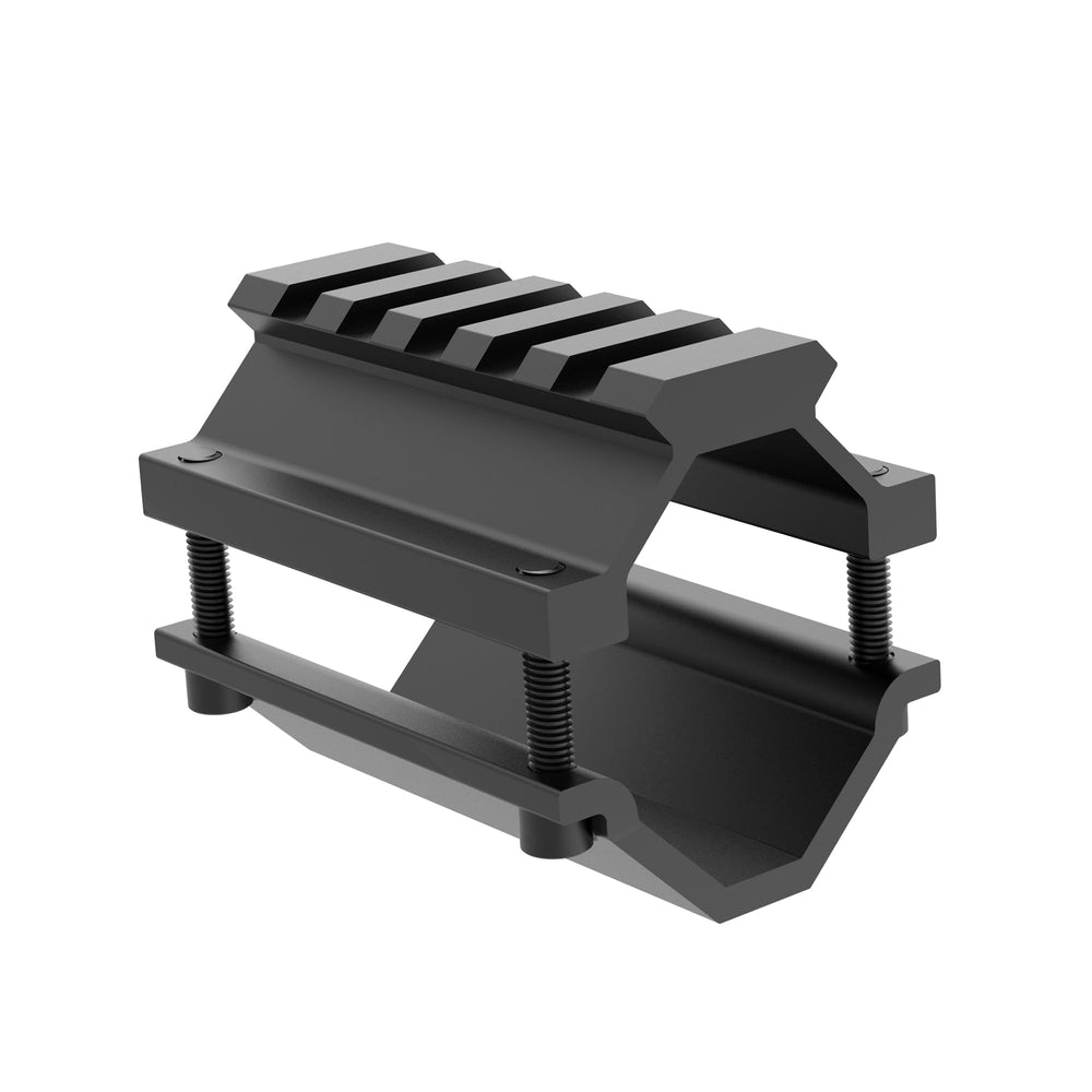 Eastern Tactical Supply rail compatibility close look for flashlight, laser, and bipod mounting