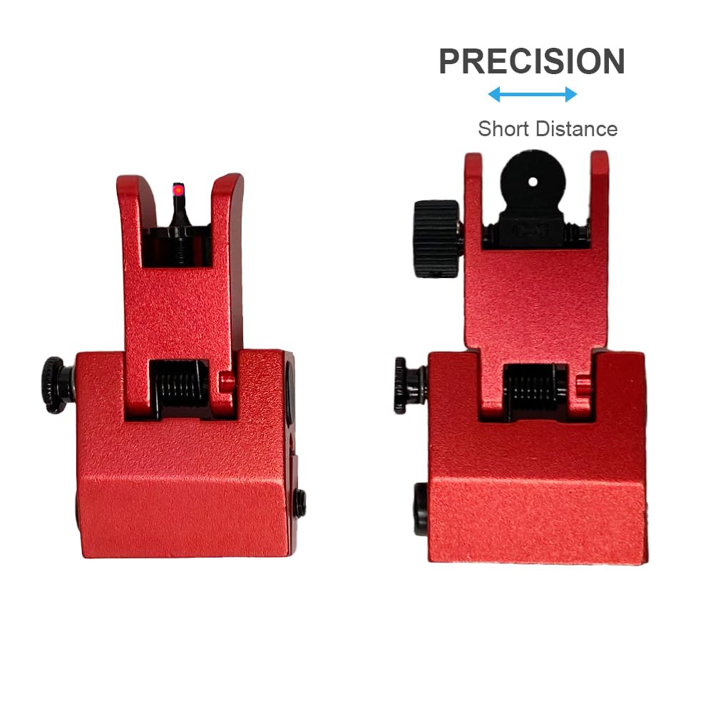Eastern Tactical Supply red-green fiber optic dot on Picatinny rail for bright targeting