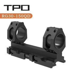 Eastern Tactical Supply RG30-150QD top-down view demonstrates 4-screw per ring stability for recoil.