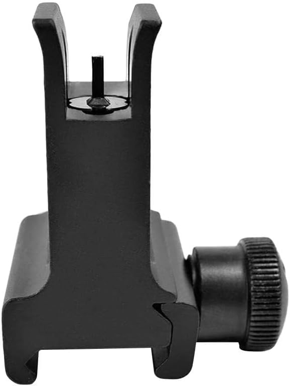 Eastern Tactical Supply slim fixed rear iron sight mounted on a Picatinny rail for a low profile setup