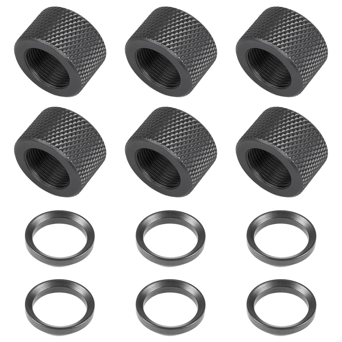 Eastern Tactical Supply thread-protector 5-8x24 on barrel protects threads during storage.