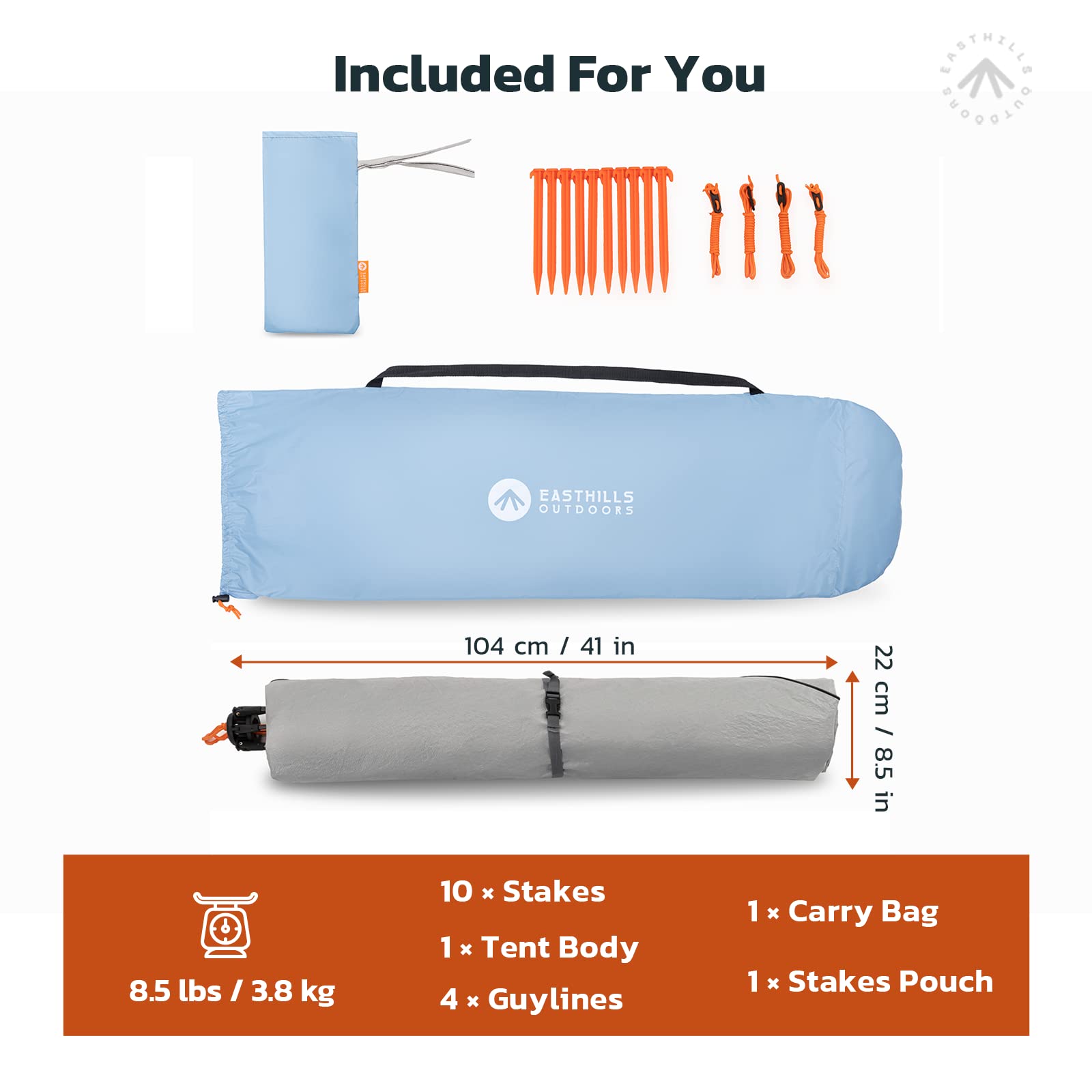 Easthills Outdoors Instant Shader compact pack demonstrates easy portability for travel