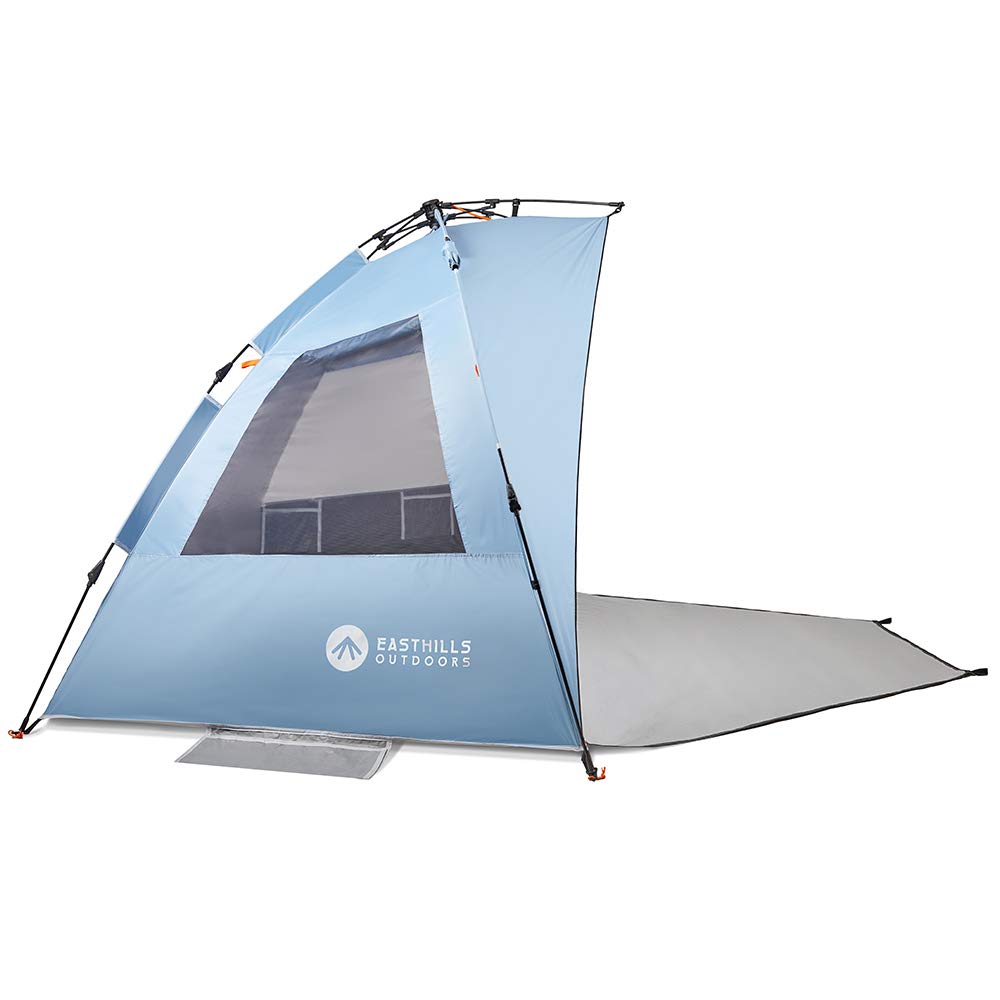 Easthills Outdoors Instant Shader privacy zip shows front door for changing clothes discreetly