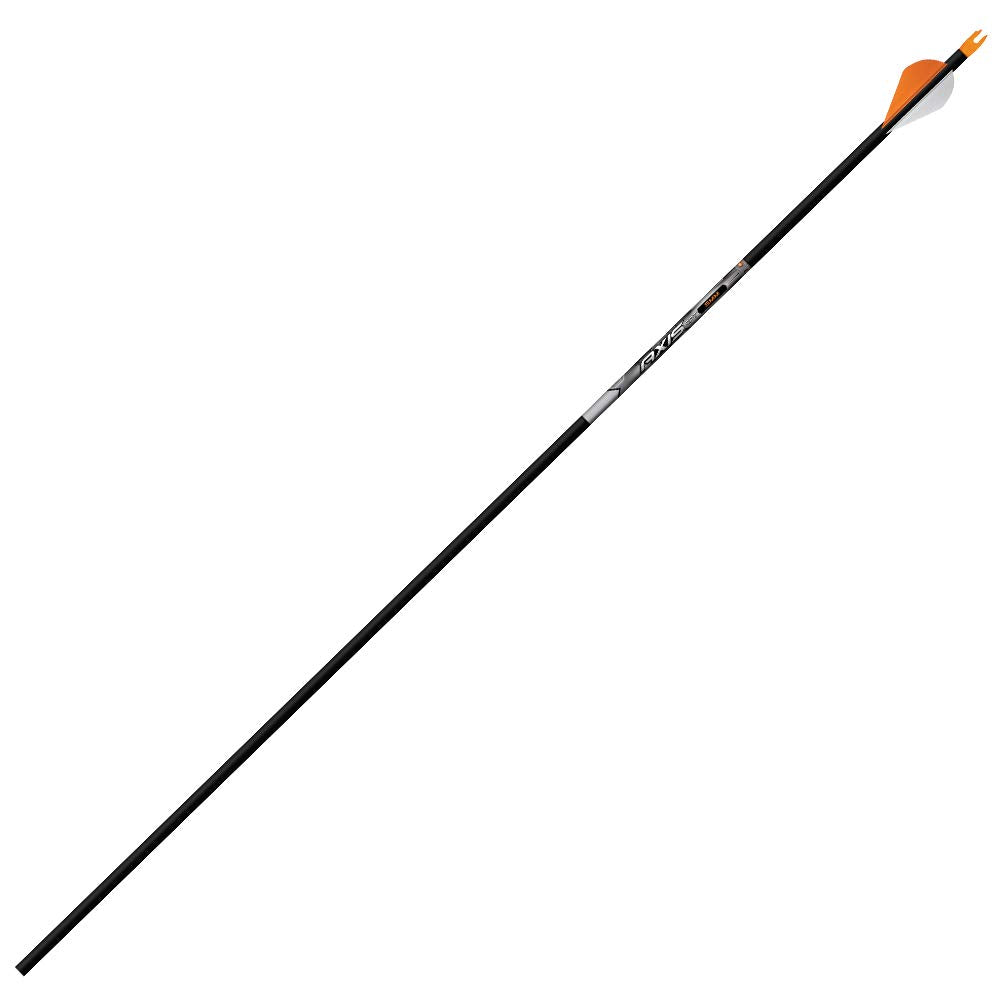 Easton 5mm Axis SPT fletched arrows, 340 spine, ideal for short-draw setups