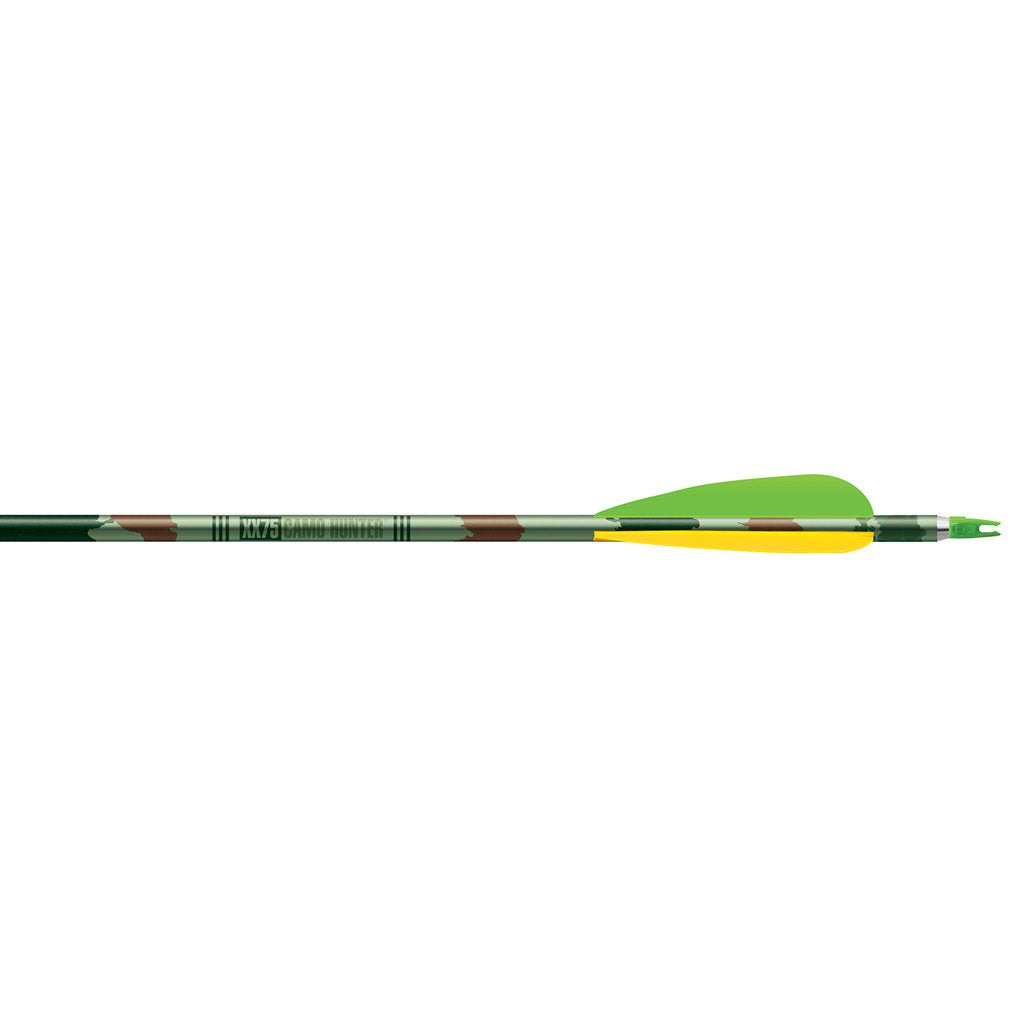 Easton Camo Hunter XX75 vanes pack ensuring stable arrow flight