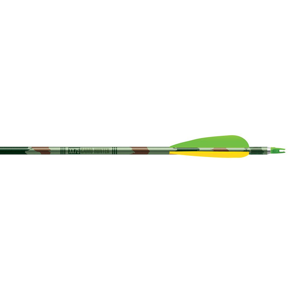 Easton Camo Hunter XX75 vanes pack ensuring stable arrow flight